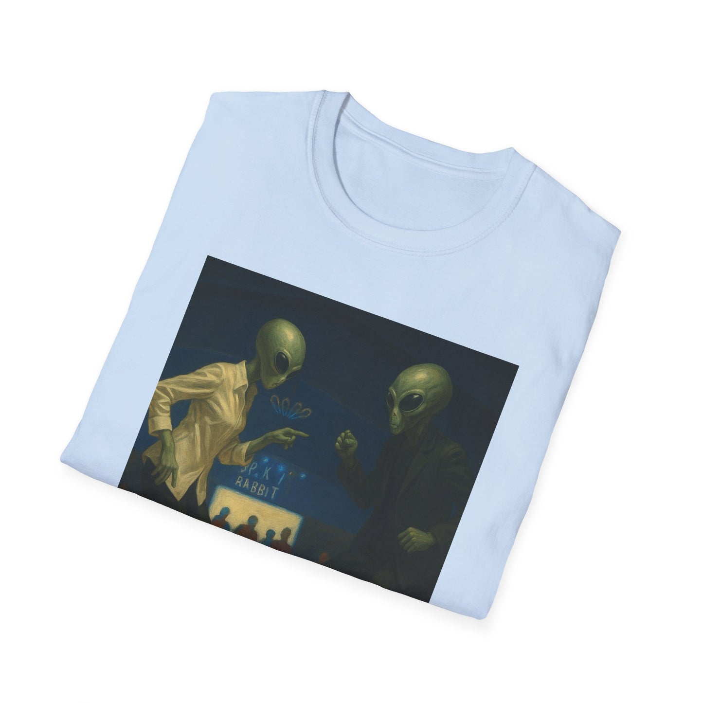 Alien Pulp Fiction T-Shirt — Retro Extraterrestrial Illustration Tee