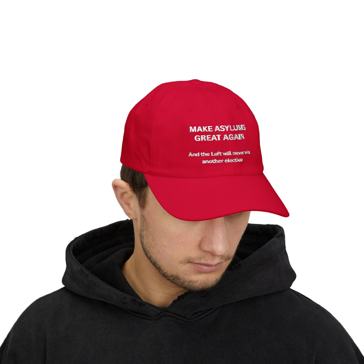 Dad Cap — "Make Asylums Great Again" Political Statement Hat