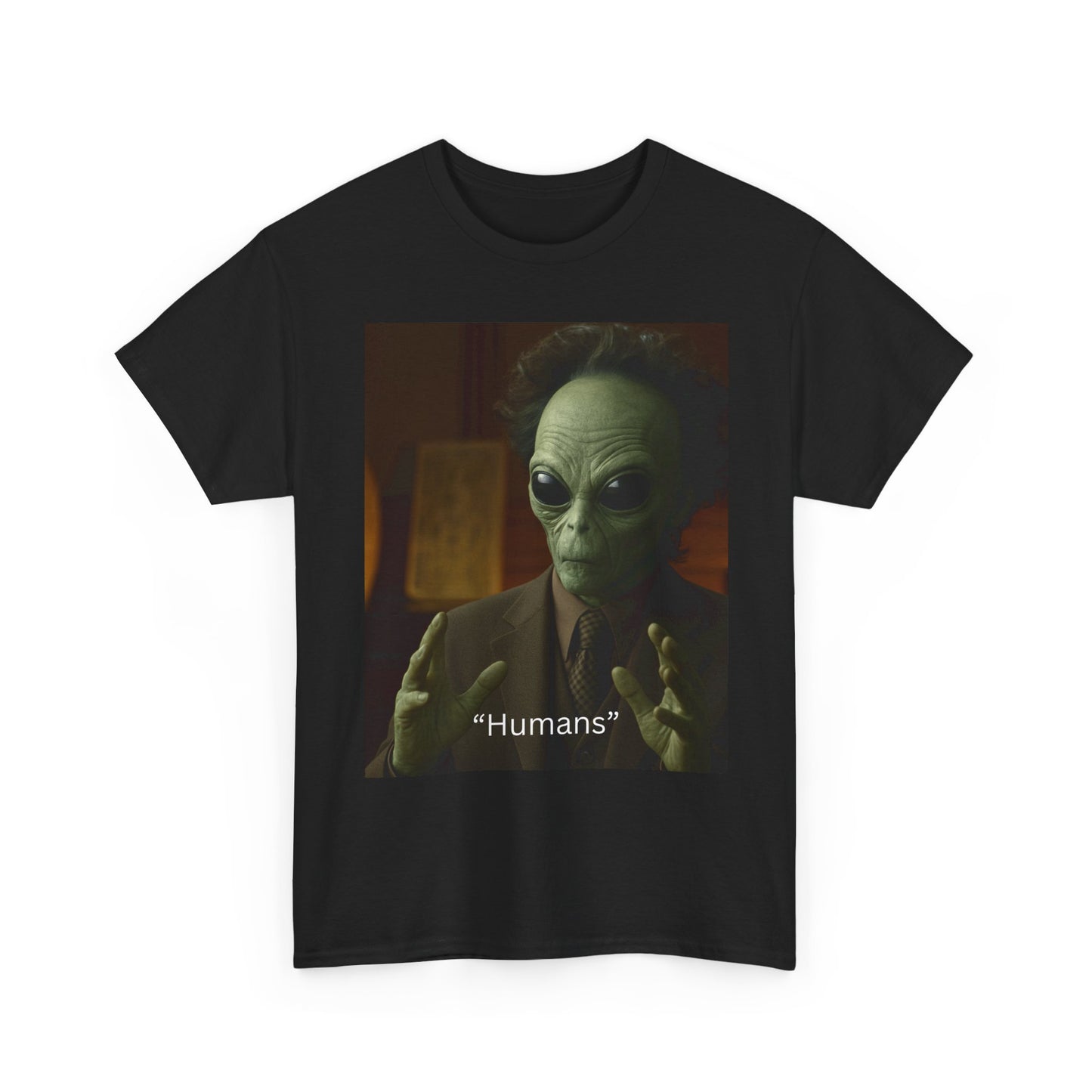 Alien Meme T-Shirt — 'Humans' Retro Funny Graphic Tee