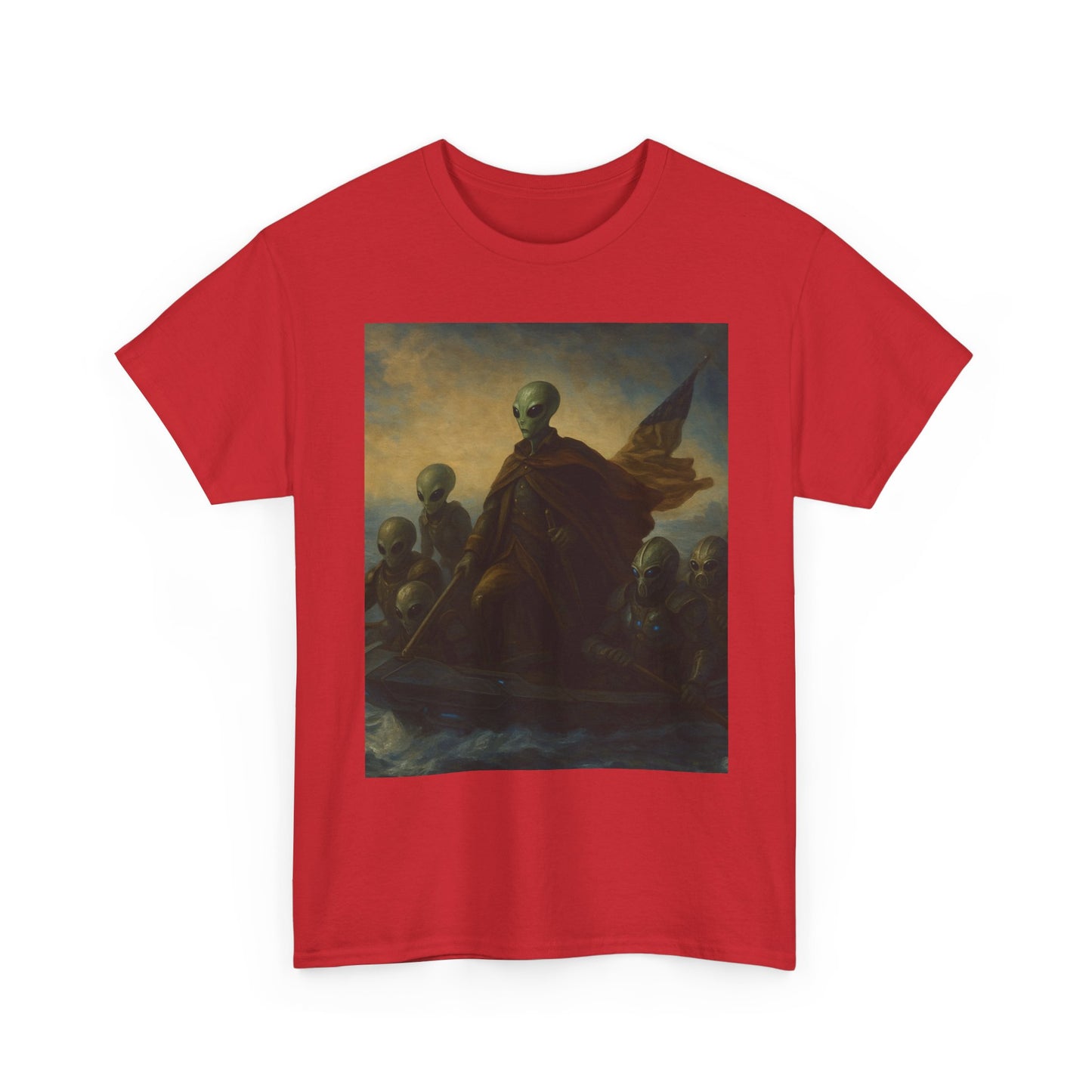 Vintage Washington Crossing Tee — Revolutionary War Painting Graphic T‑Shirt