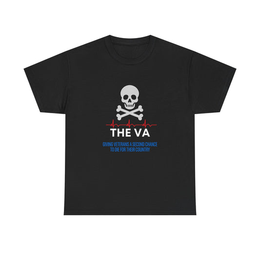 Veteran Skull & Crossbones Tee – “THE VA” Tribute T-Shirt