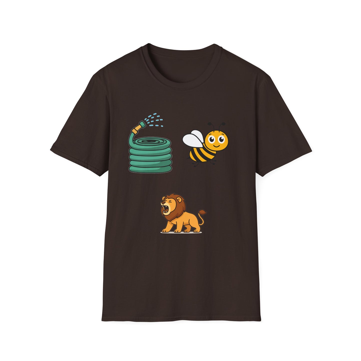 Bee Hose Lion T-Shirt — Cute Pun Garden Tee