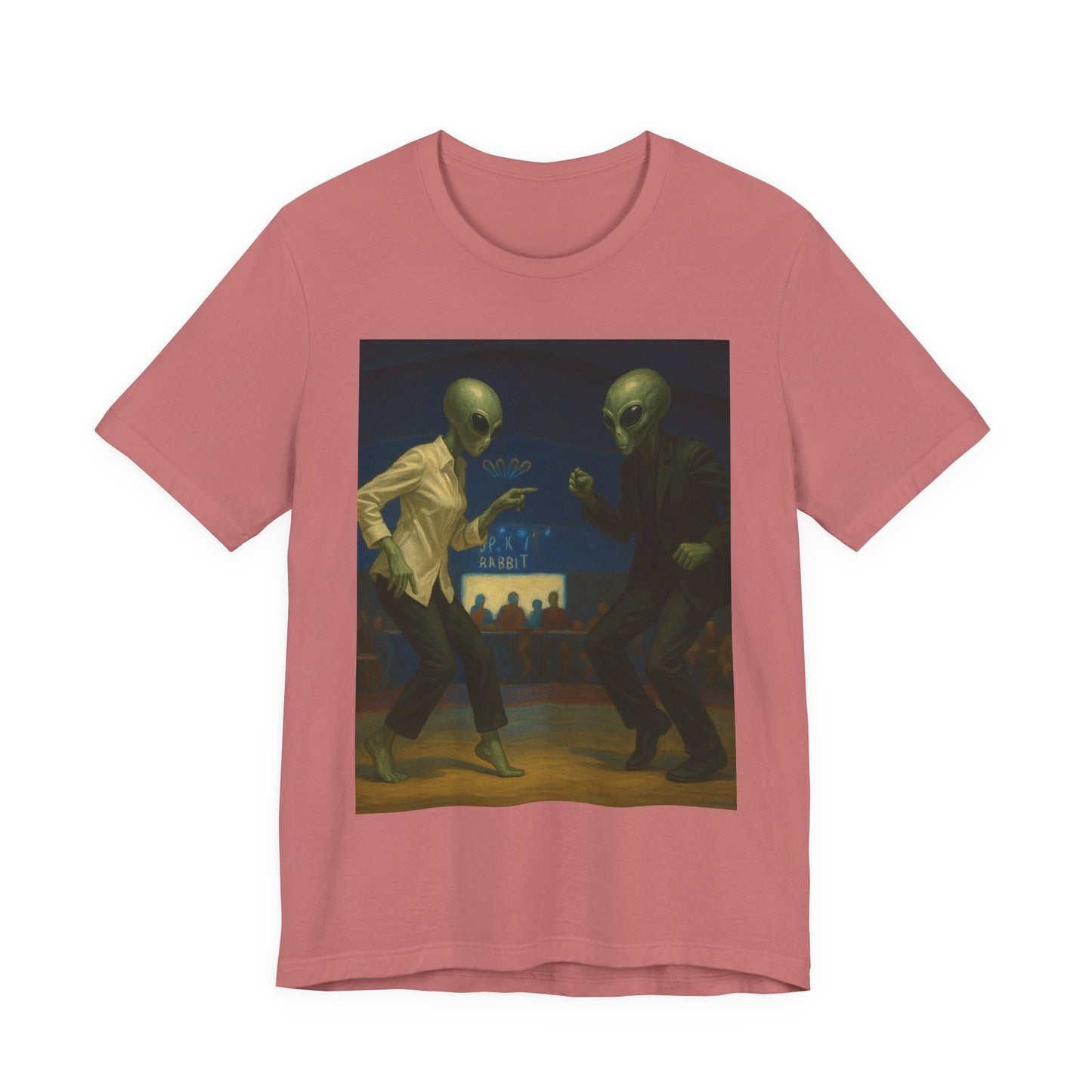 Graphic Tee — Vintage Moonlit Voyage Painting