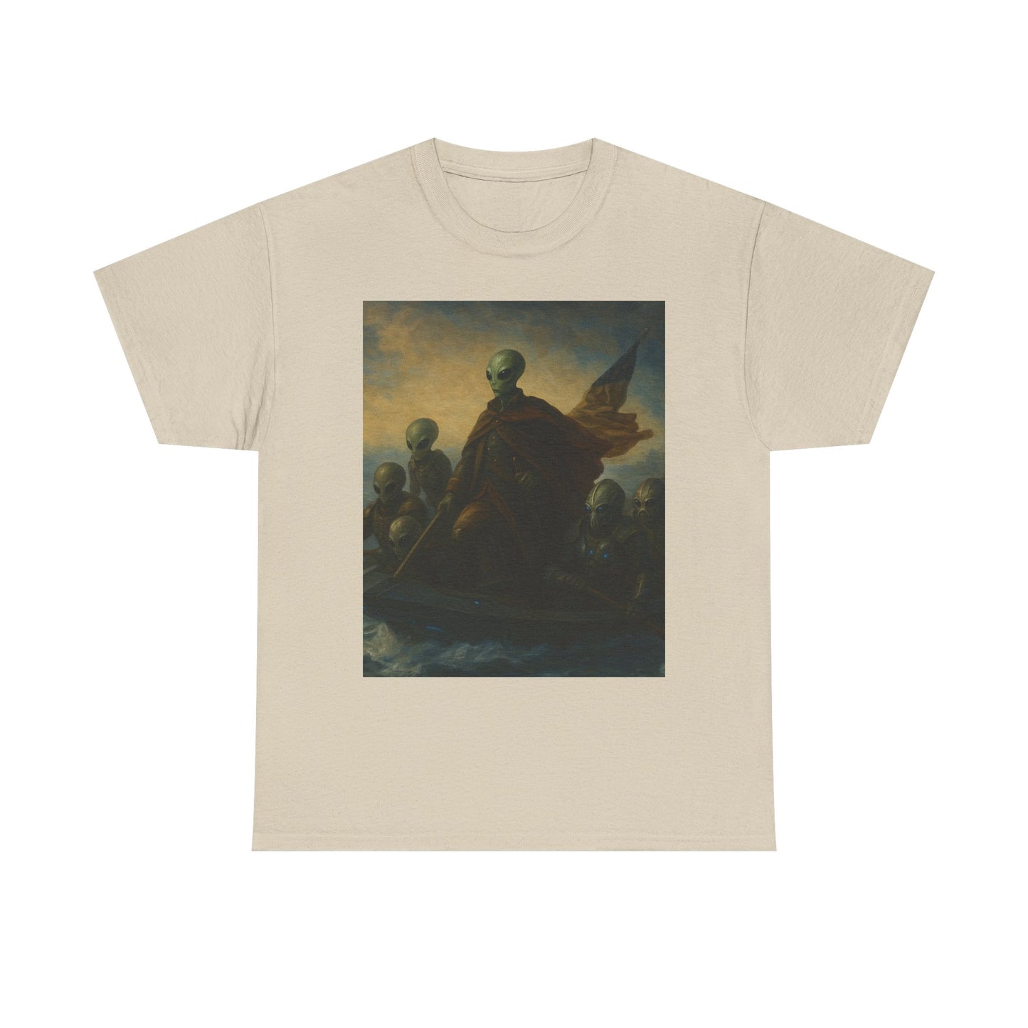 Vintage Washington Crossing Tee — Revolutionary War Painting Graphic T‑Shirt