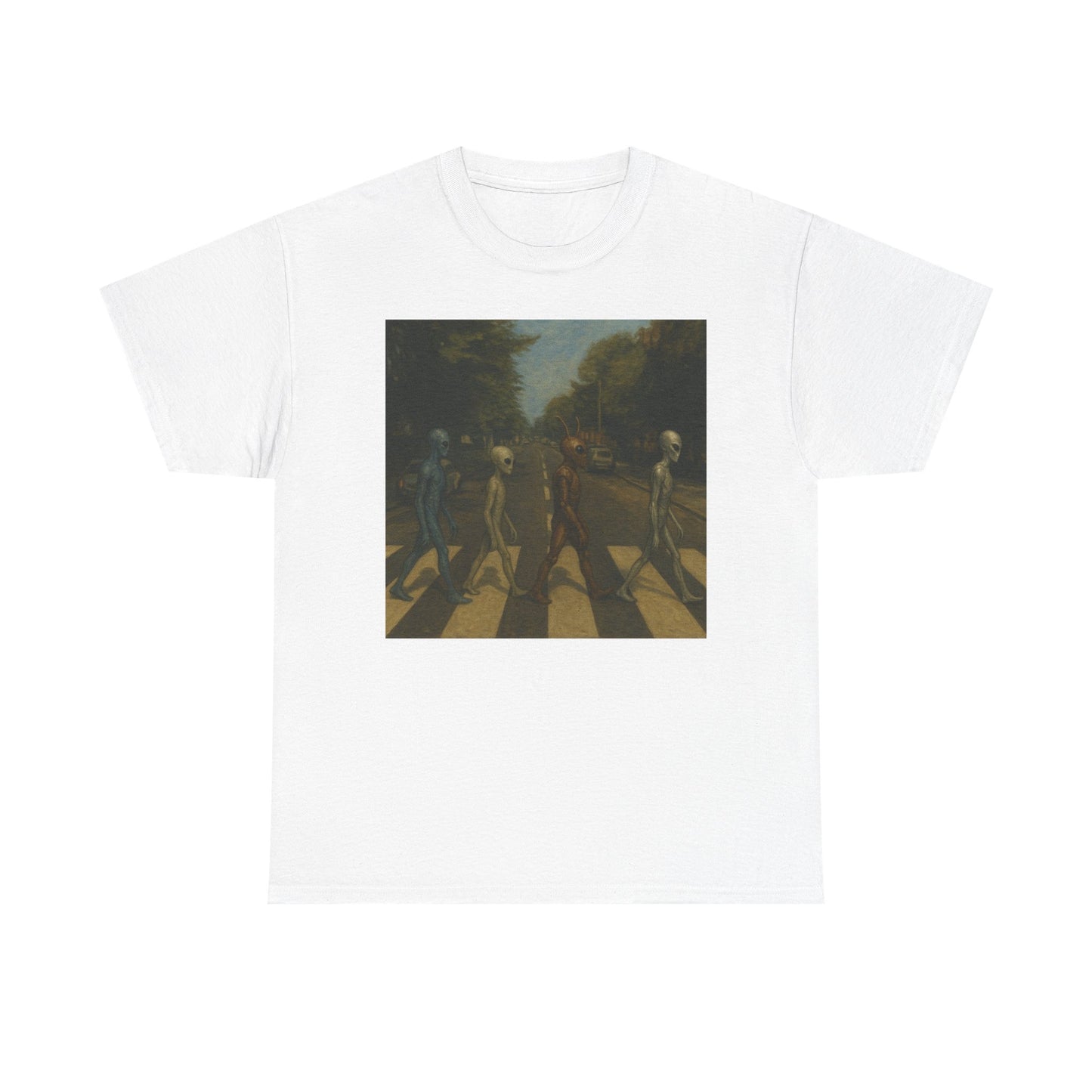 T-Shirt — Retro Abbey Road Skull Crossing Graphic Tee