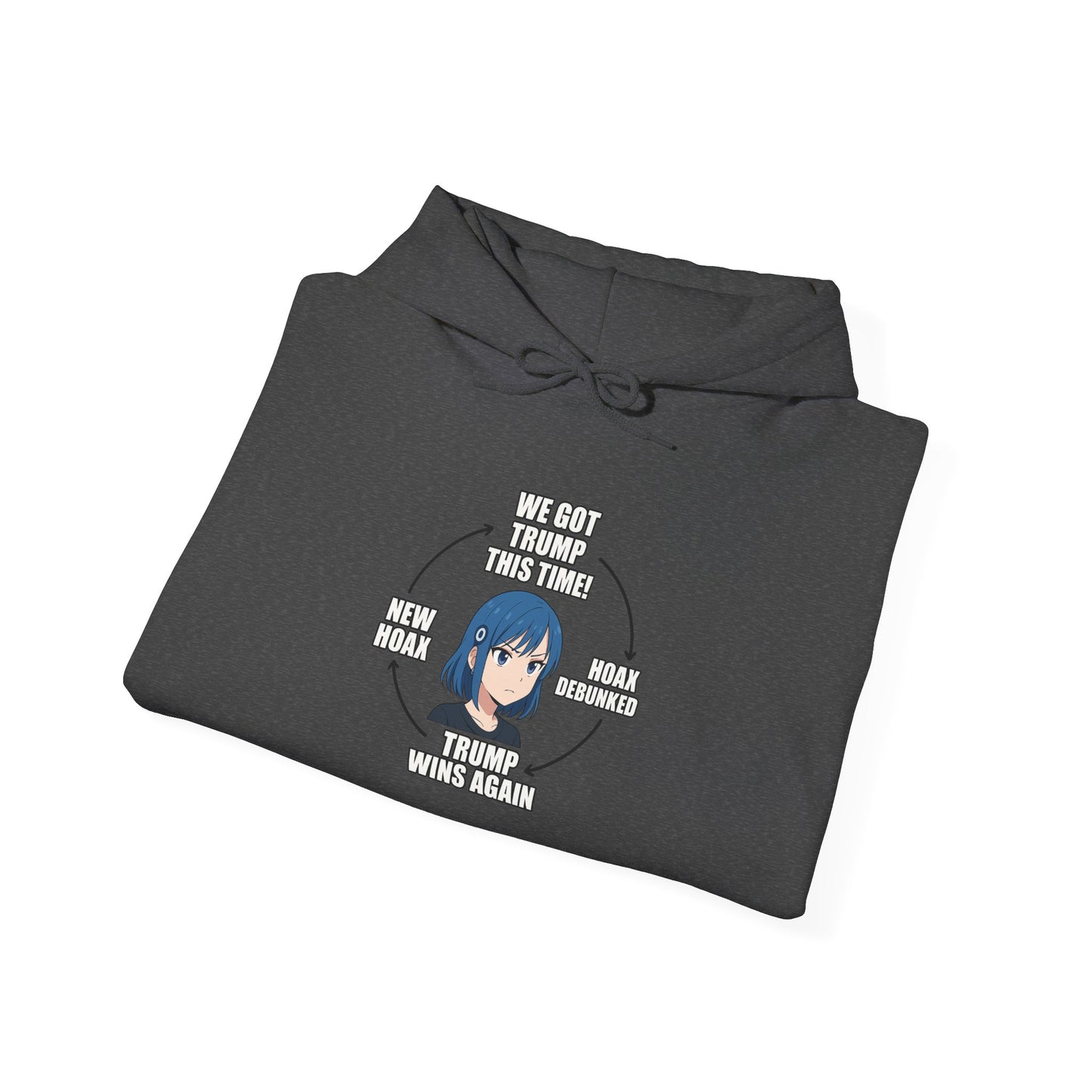 Hoodie — "You Aren't Alone" Anime Comfort Circle Graphic Hoodie