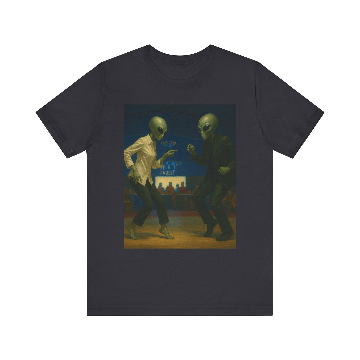 Graphic Tee — Vintage Moonlit Voyage Painting