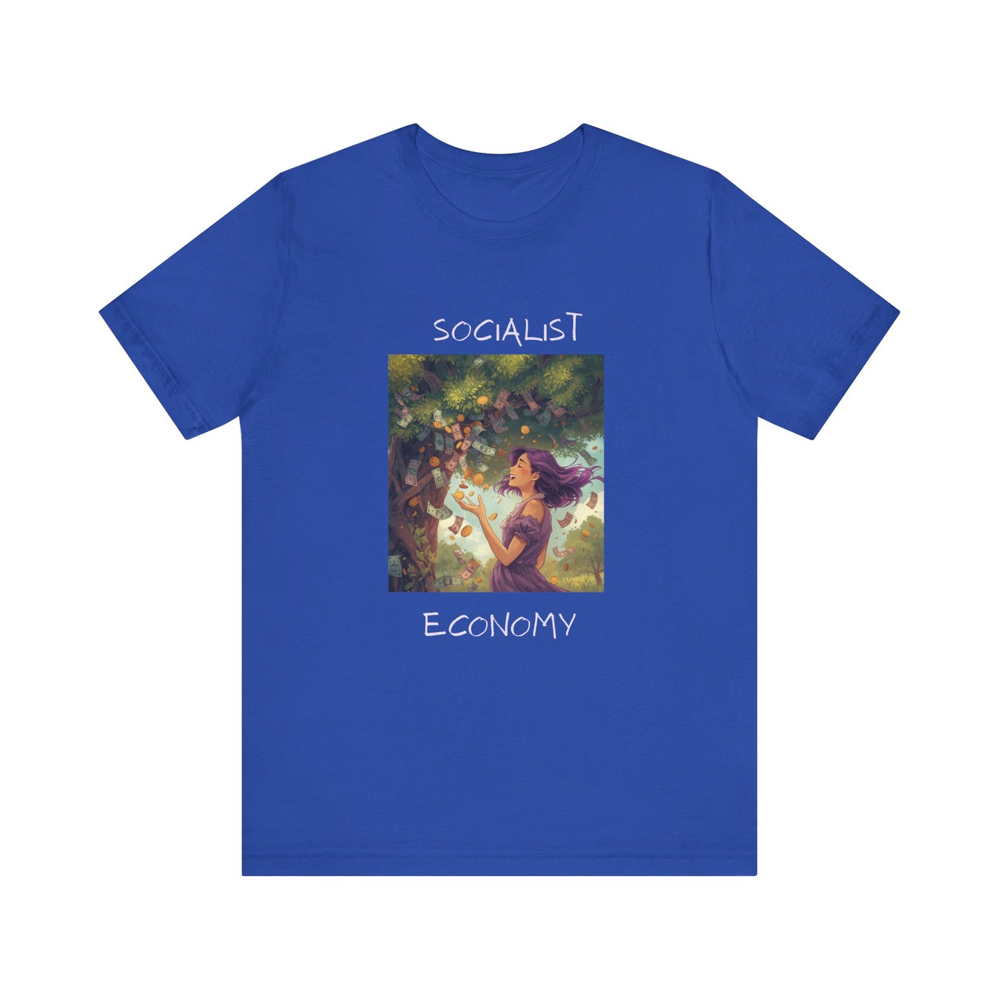 Socialist Economy Graphic Tee — Whimsical Nature Illustration T-Shirt