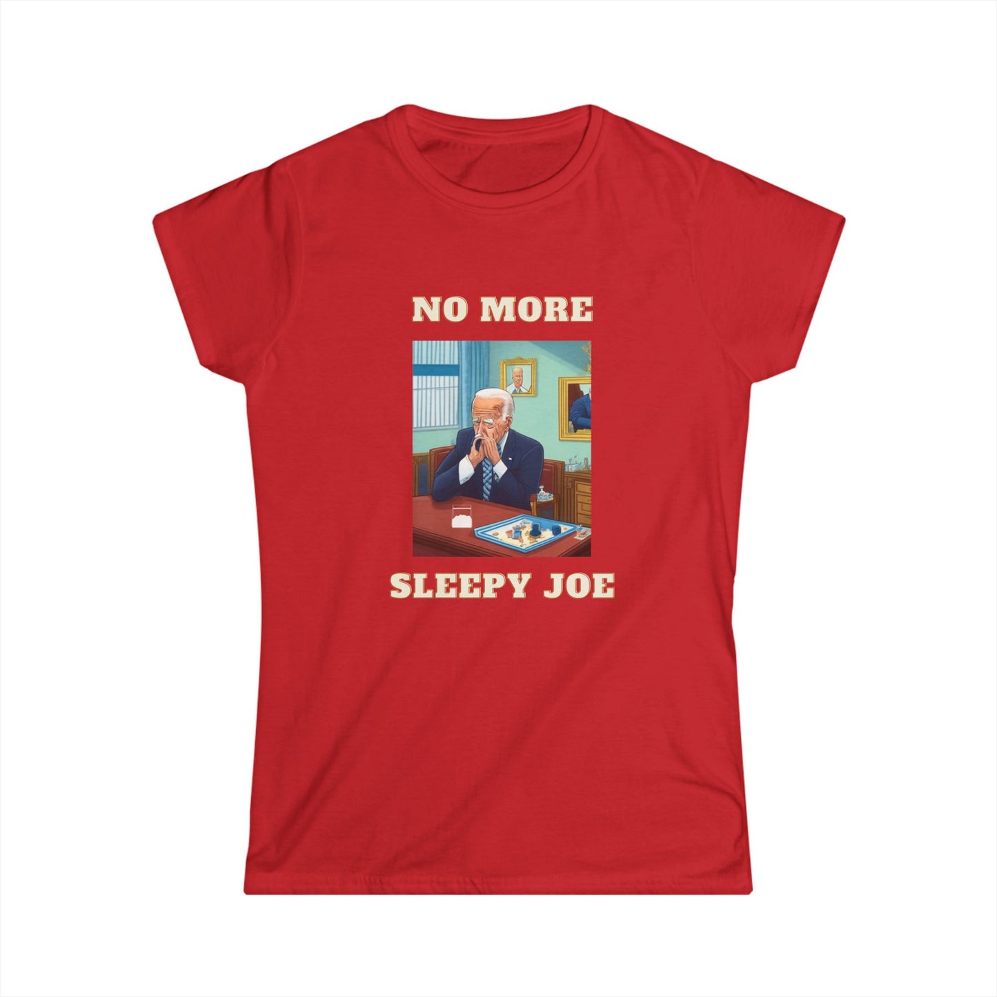 No More Sleepy Joe Tee — Vintage Political Parody Women's T‑Shirt