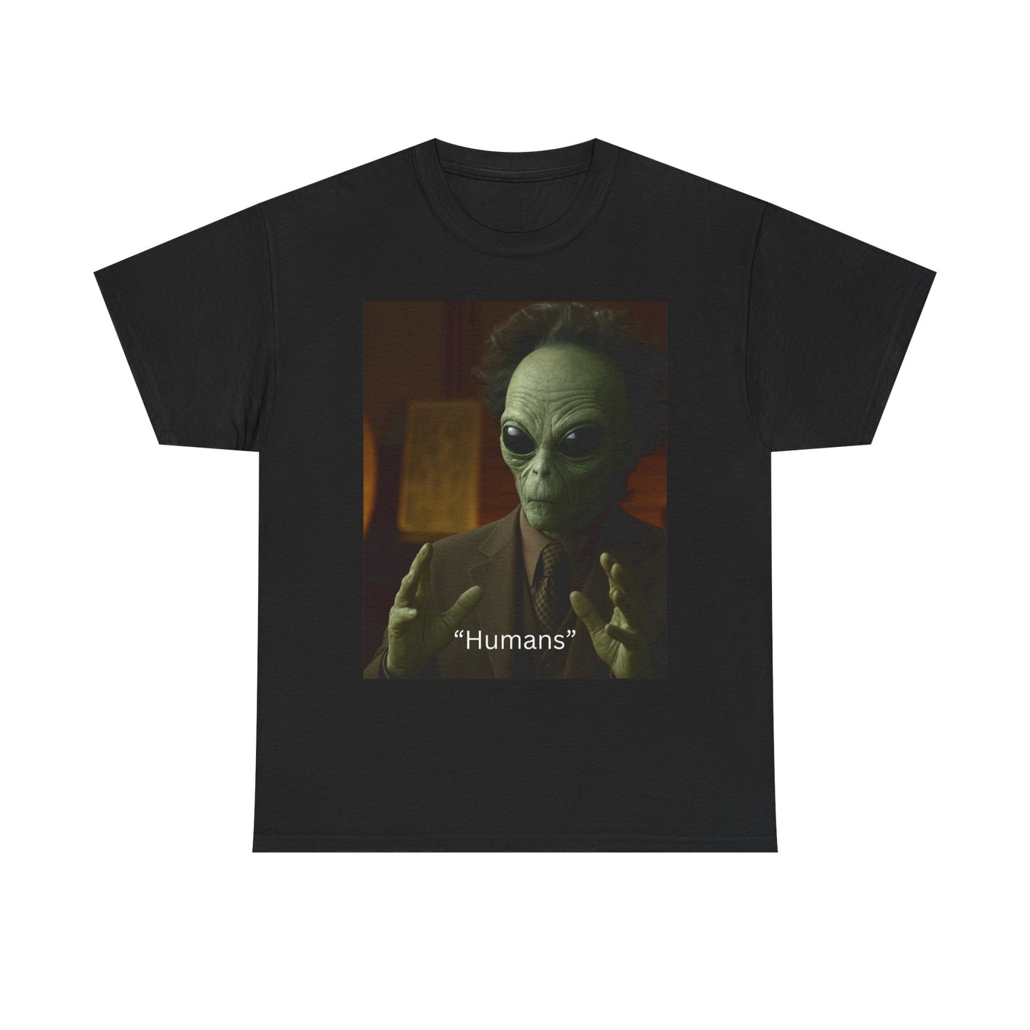 Alien Meme T-Shirt — 'Humans' Retro Funny Graphic Tee