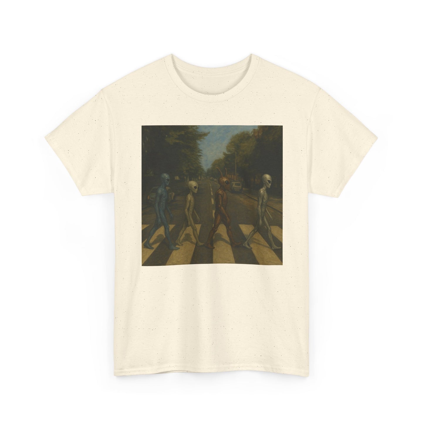 T-Shirt — Retro Abbey Road Skull Crossing Graphic Tee