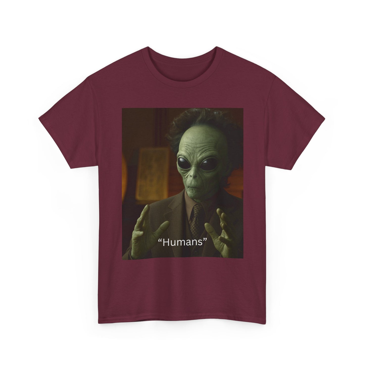 Alien Meme T-Shirt — 'Humans' Retro Funny Graphic Tee