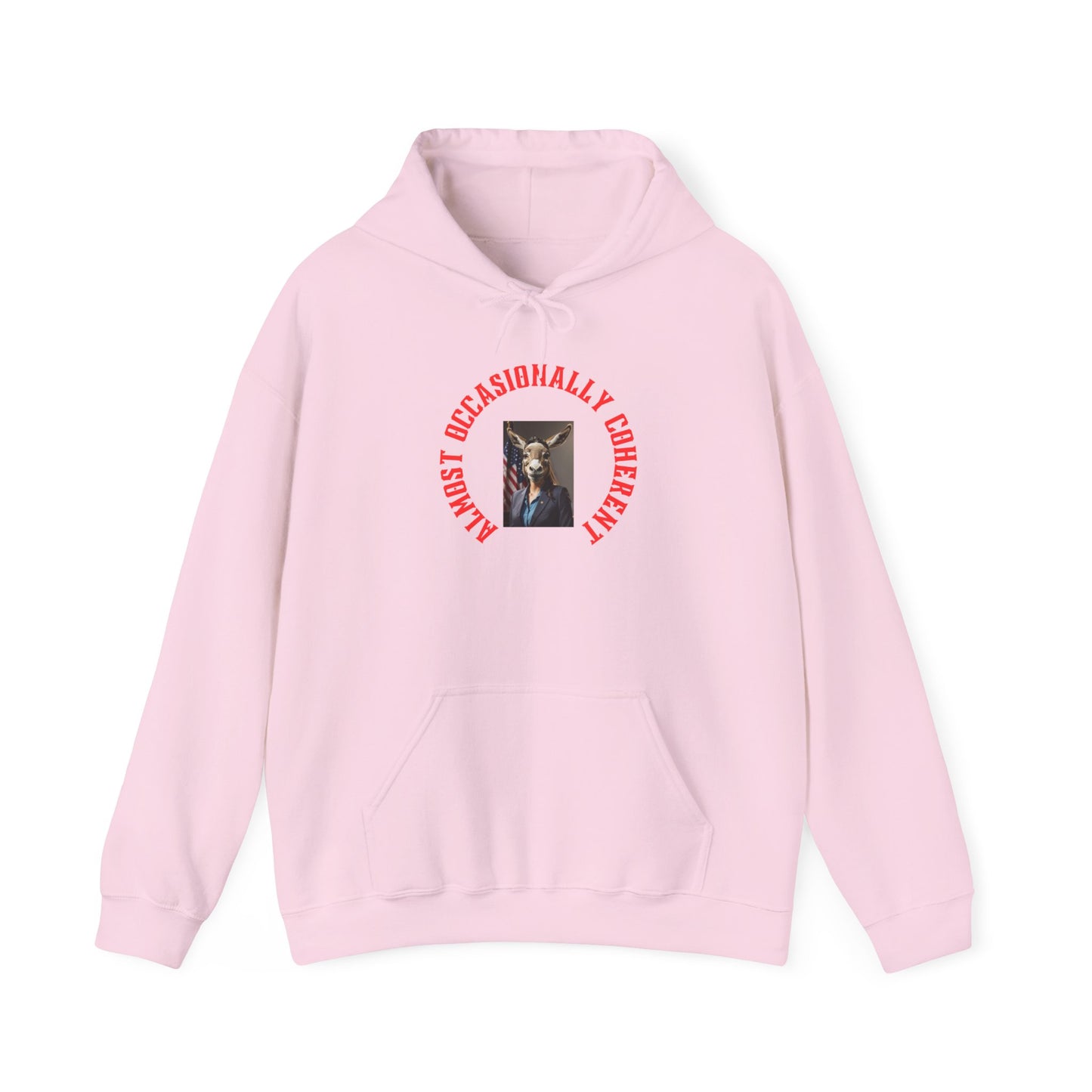 Hoodie — 'AOC' Graphic Pullover with Retro Photo