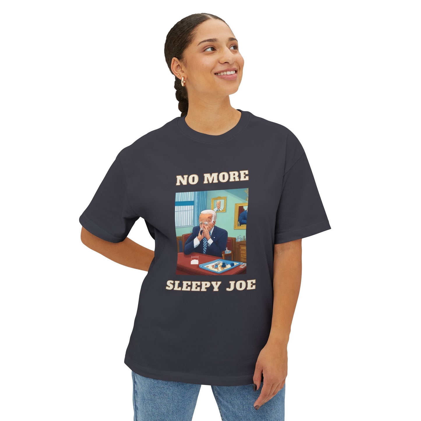 Political Statement Tee – "No More Sleepy Joe" Graphic Shirt