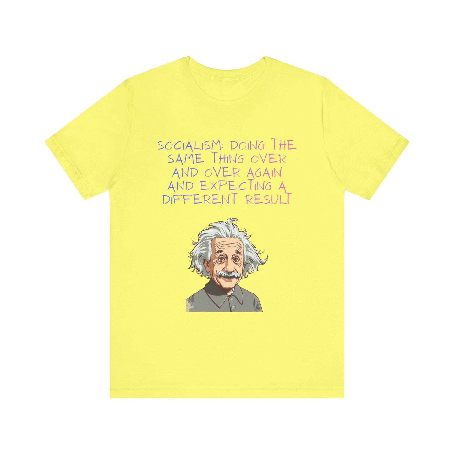 Einstein Graphic Tee — "Doing the Same Thing Over and Over" Funny Science T‑Shirt
