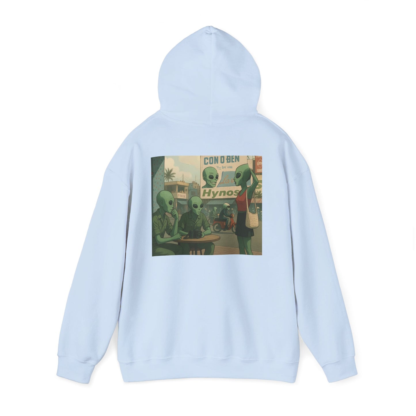 Alien Full Metal Jacket Hoodie – Retro Cartoon Extraterrestrial Scene Sweatshirt