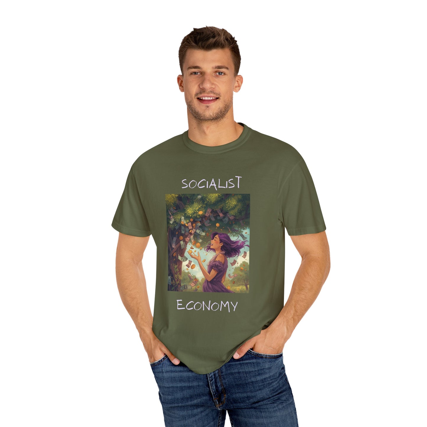 Socialist Economy T-Shirt — Illustrated Garden Graphic Tee