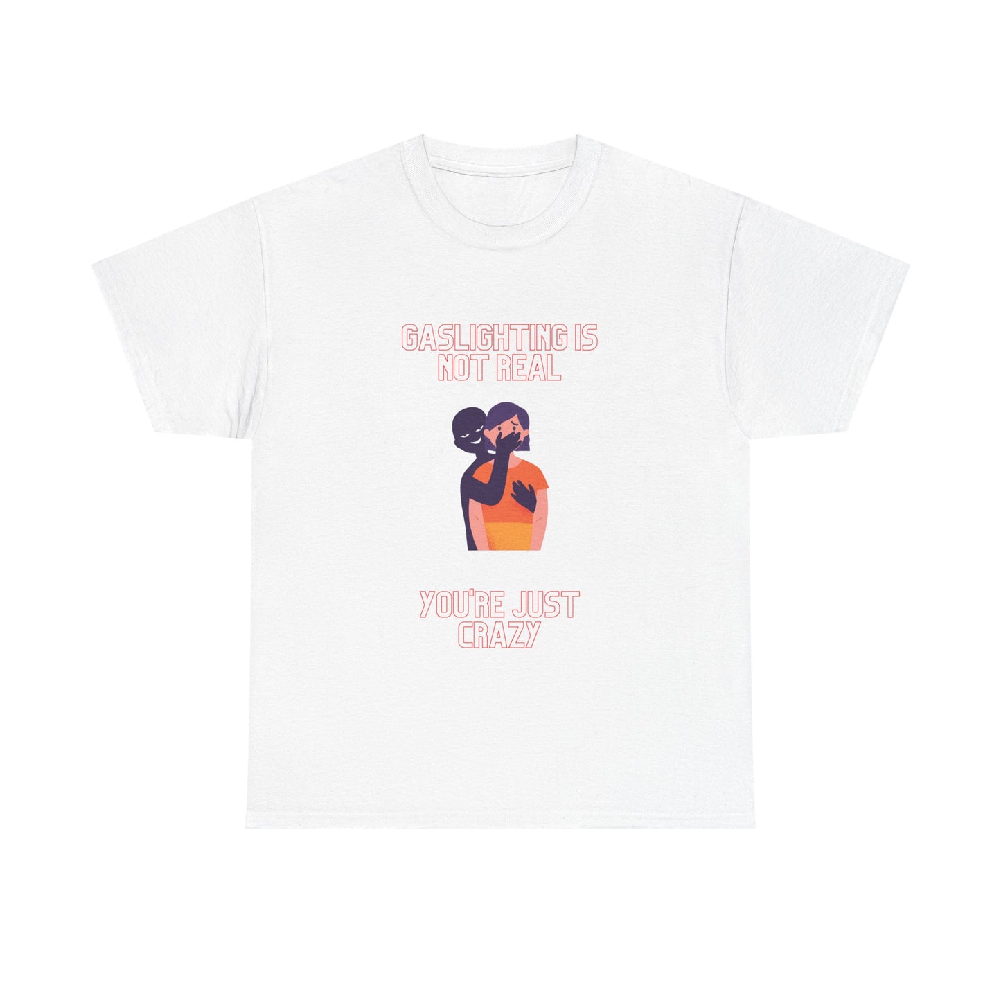 T-Shirt — "Gaslighting" Abstract Couple Graphic Tee