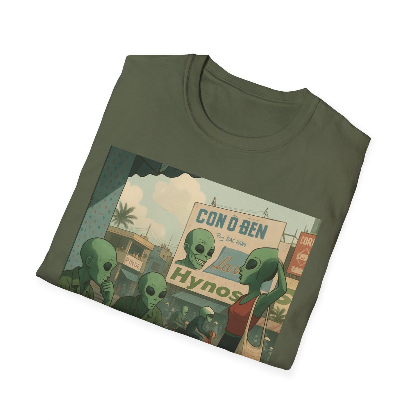 Alien Full Metal Jacket Graphic T-Shirt — Retro 'Con & Ben Hypnos' Illustration