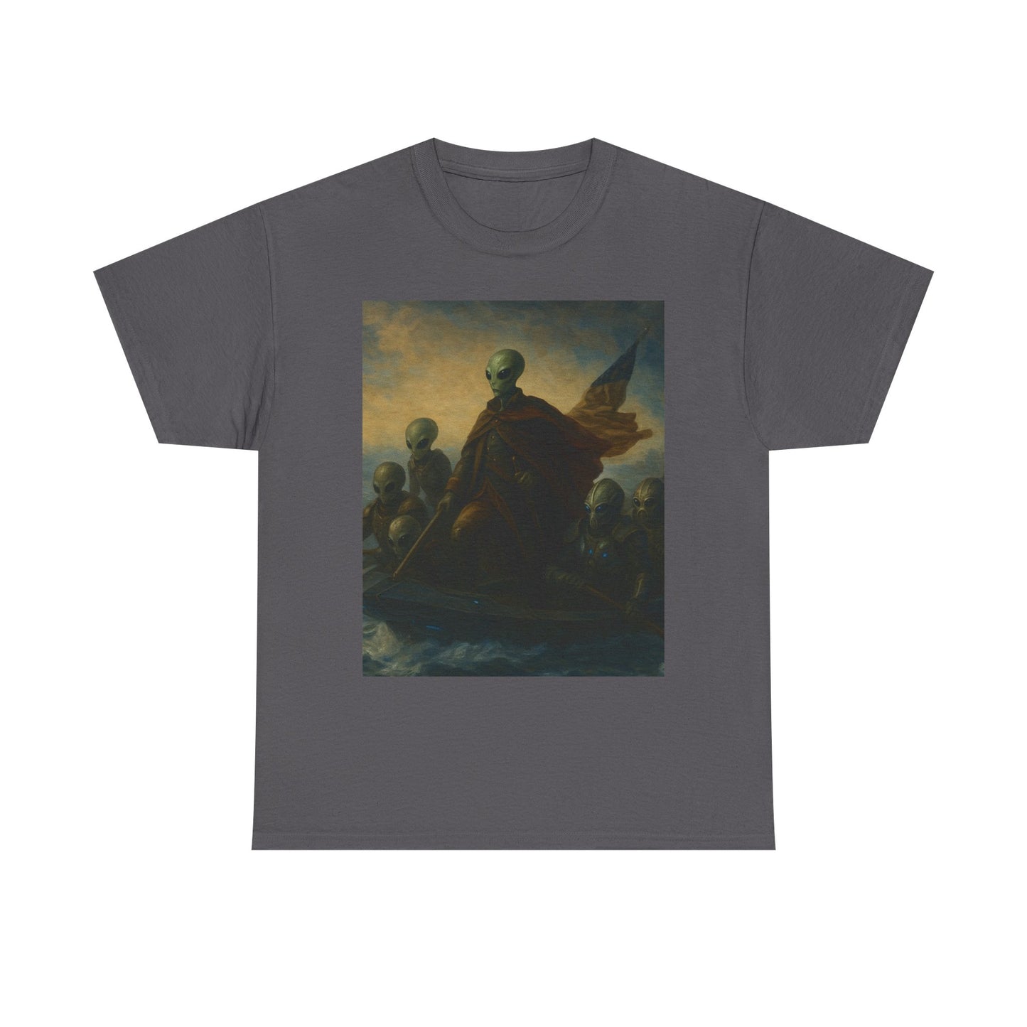 Vintage Washington Crossing Tee — Revolutionary War Painting Graphic T‑Shirt
