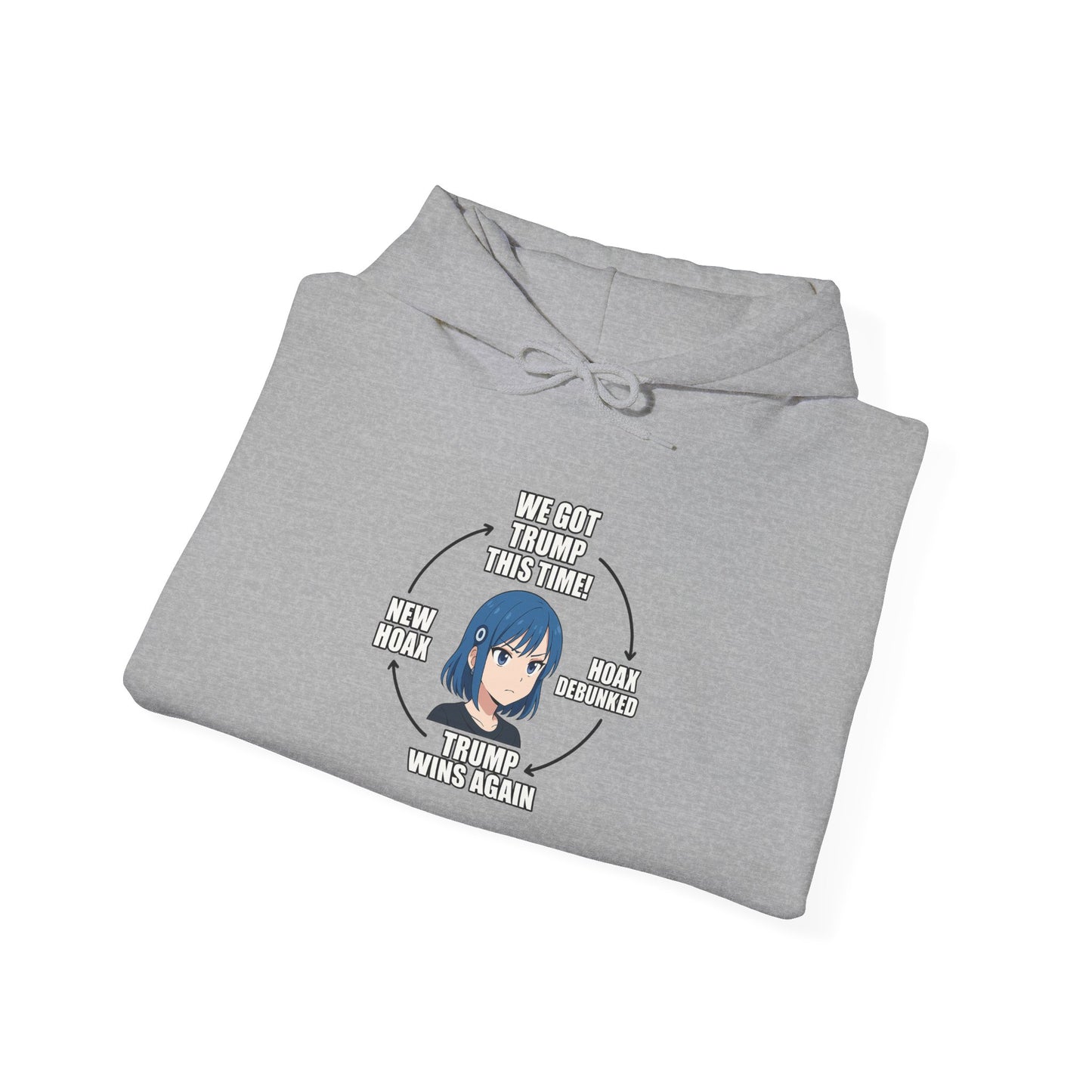 Hoodie — "You Aren't Alone" Anime Comfort Circle Graphic Hoodie