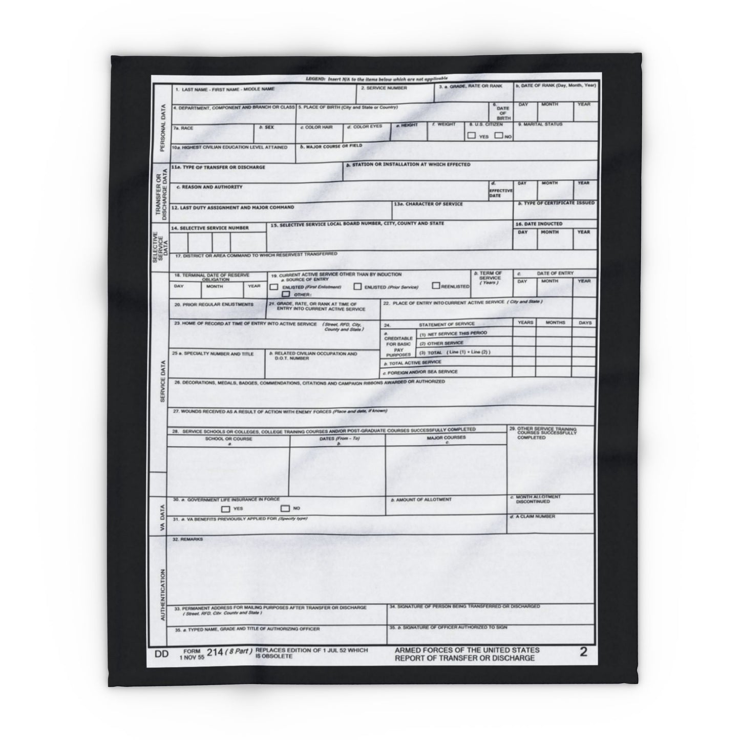 Arctic Fleece Blanket — Minimalist Form Document Print Cozy Throw