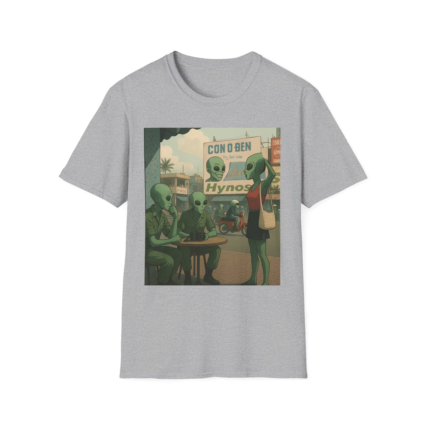 Alien Full Metal Jacket Graphic T-Shirt — Retro 'Con & Ben Hypnos' Illustration