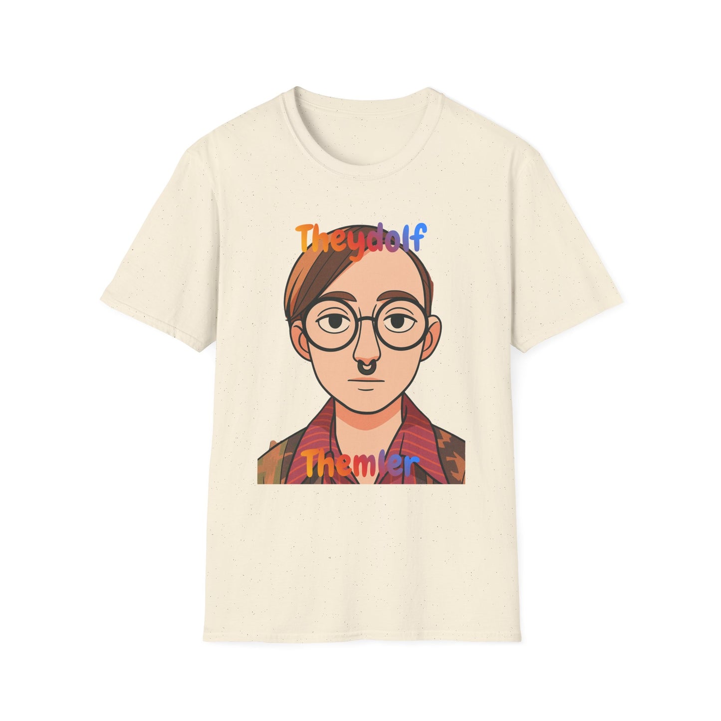 Pronoun Pride T-Shirt — They/Them Illustrated Portrait Tee