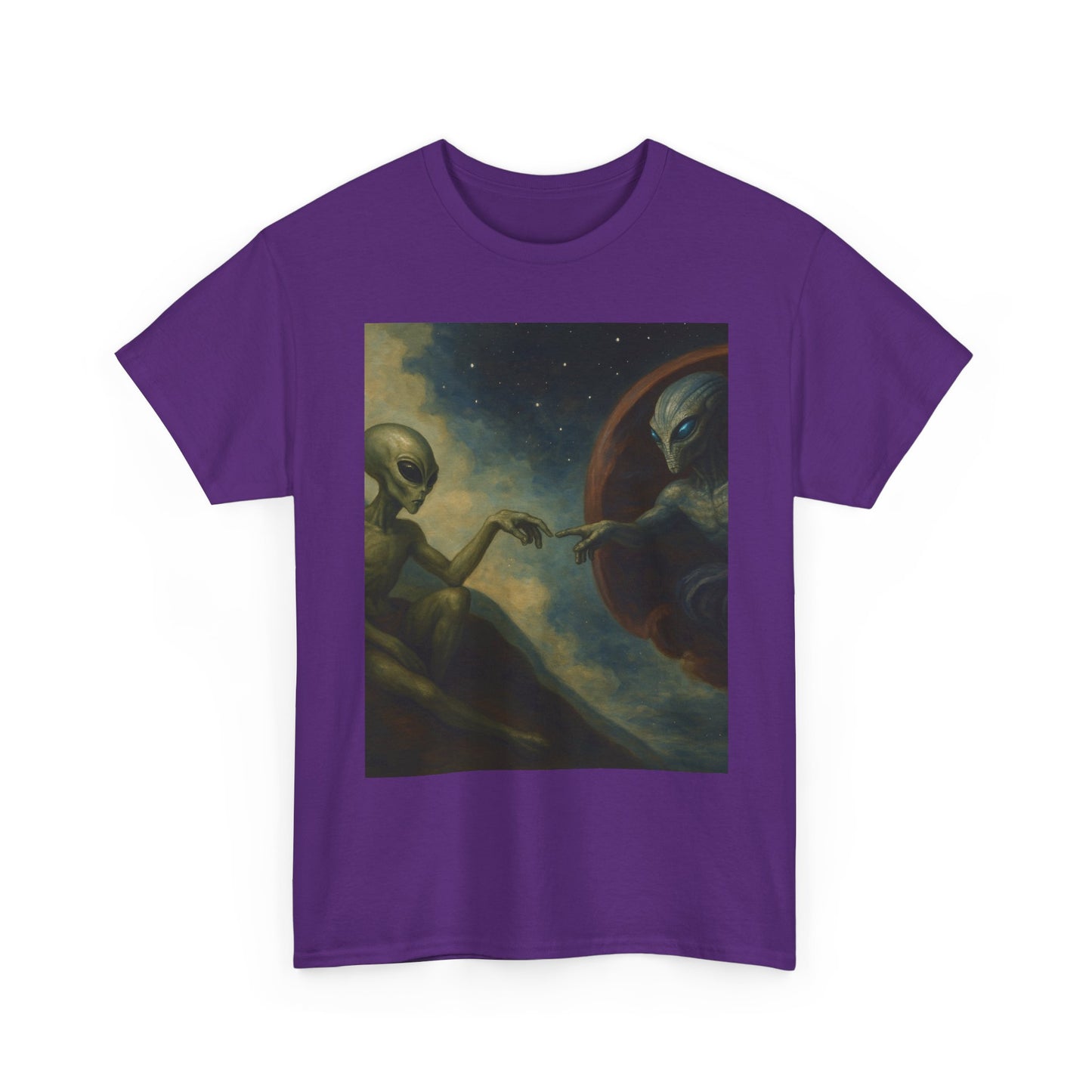 Alien Creation T-Shirt — Retro Cosmic Art Tee