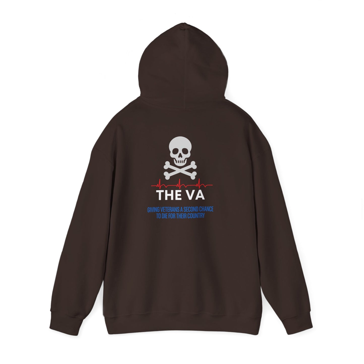 VA Hoodie - "The VA" Skull & EKG Crew Pullover for Healthcare Heroes
