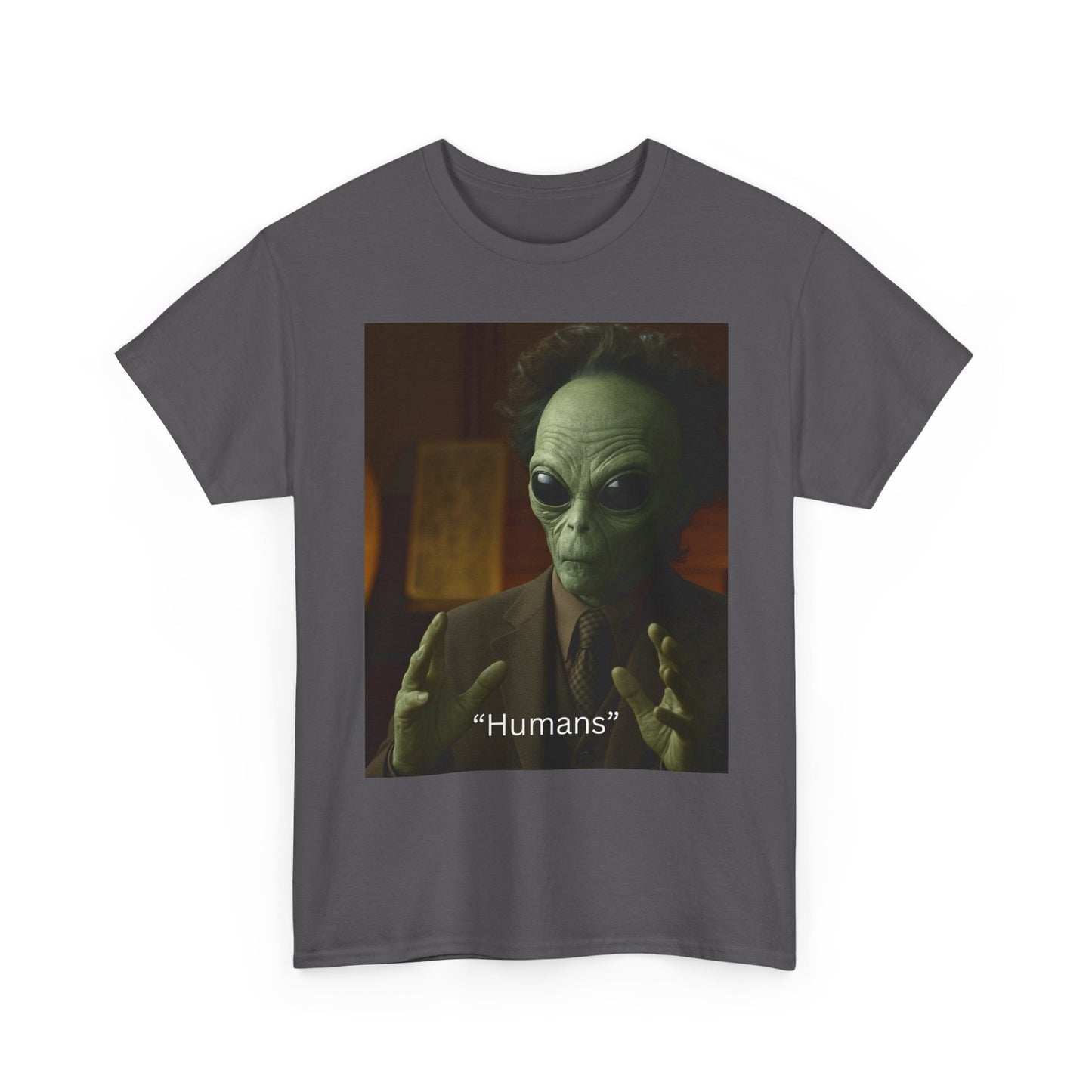 Alien Meme T-Shirt — 'Humans' Retro Funny Graphic Tee