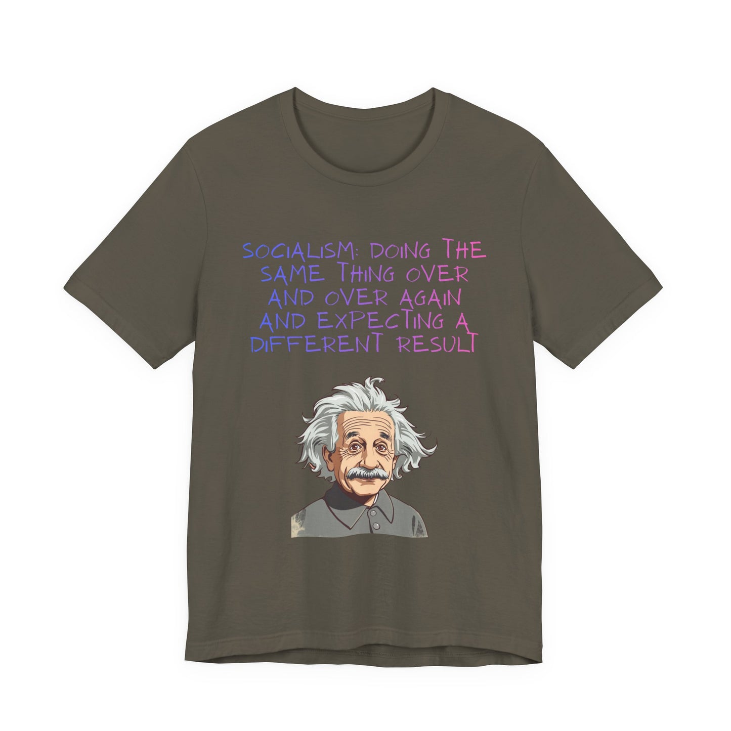 Einstein Graphic Tee — "Doing the Same Thing Over and Over" Funny Science T‑Shirt