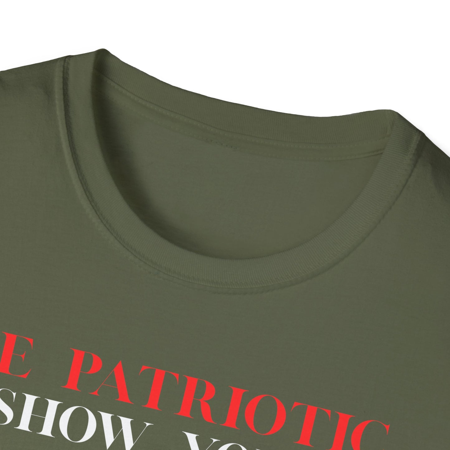 Graphic T-Shirt — "Be Patriotic Show Your Boobs to a Veteran" (Veteran Humor Tee)