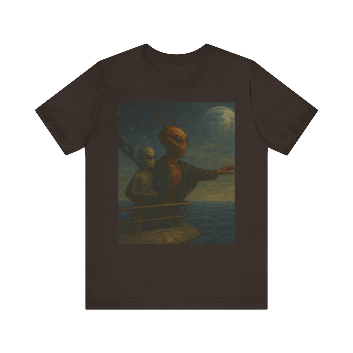Alien Voyage T‑Shirt — Vintage Surreal Art Tee