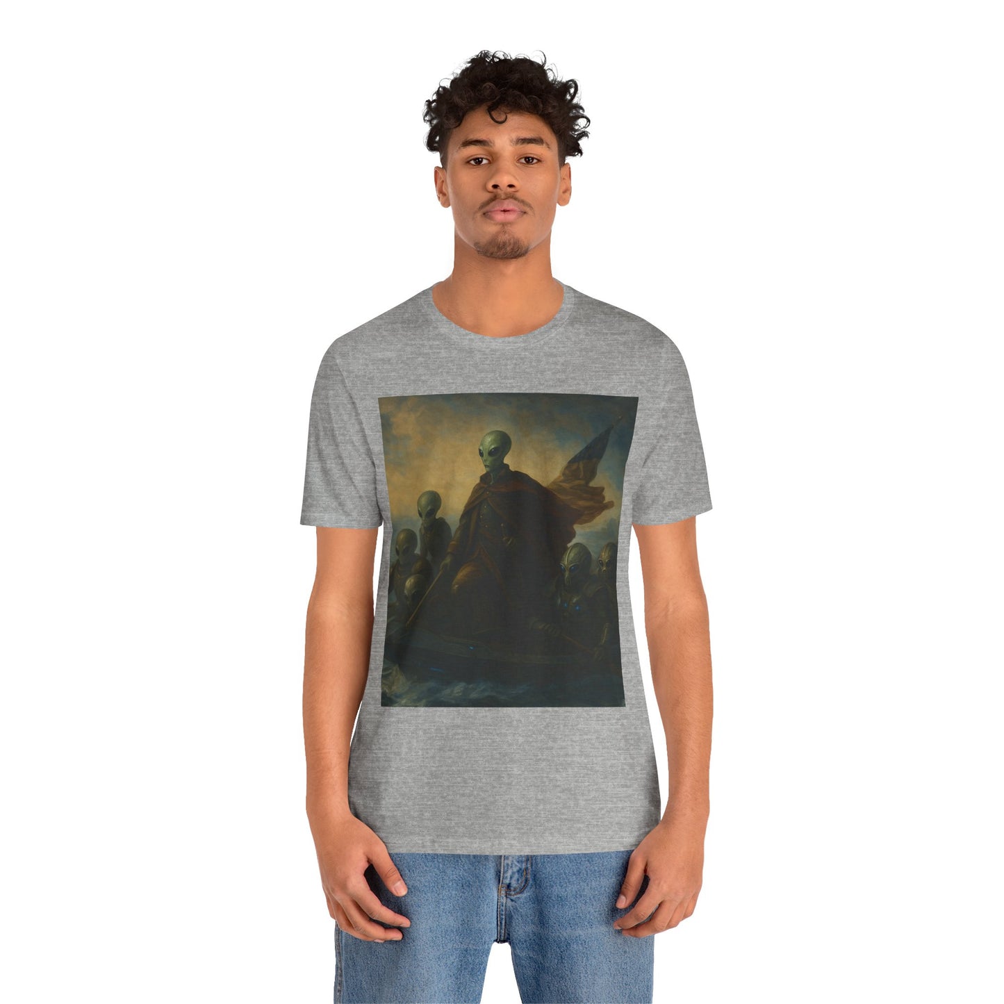 Alien Patriots Tee — Vintage UFO Colonial Flag T-Shirt