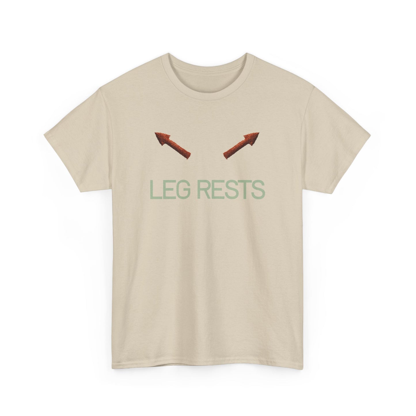 Leg Rests T‑Shirt — Funny Directional Arrow Tee