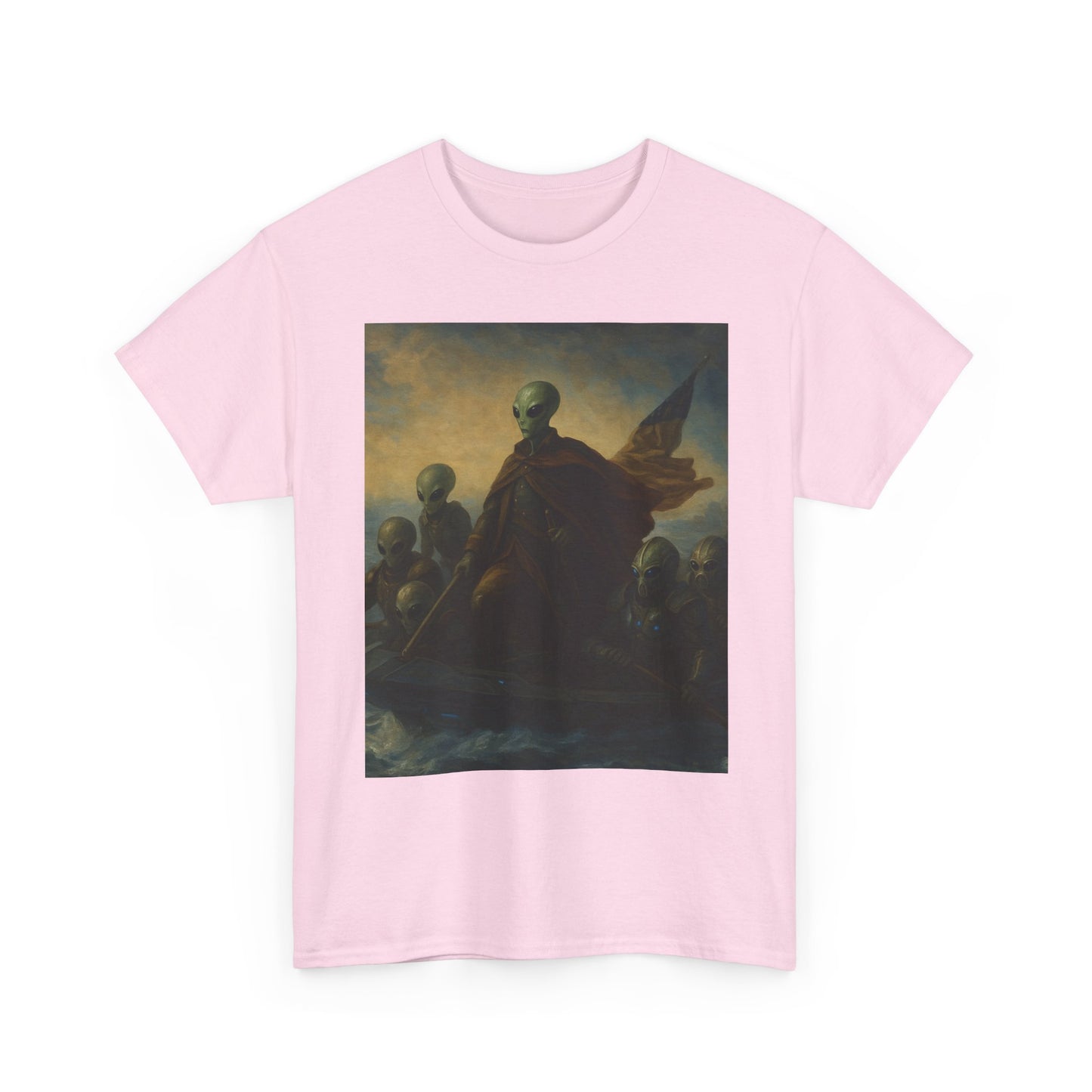 Vintage Washington Crossing Tee — Revolutionary War Painting Graphic T‑Shirt