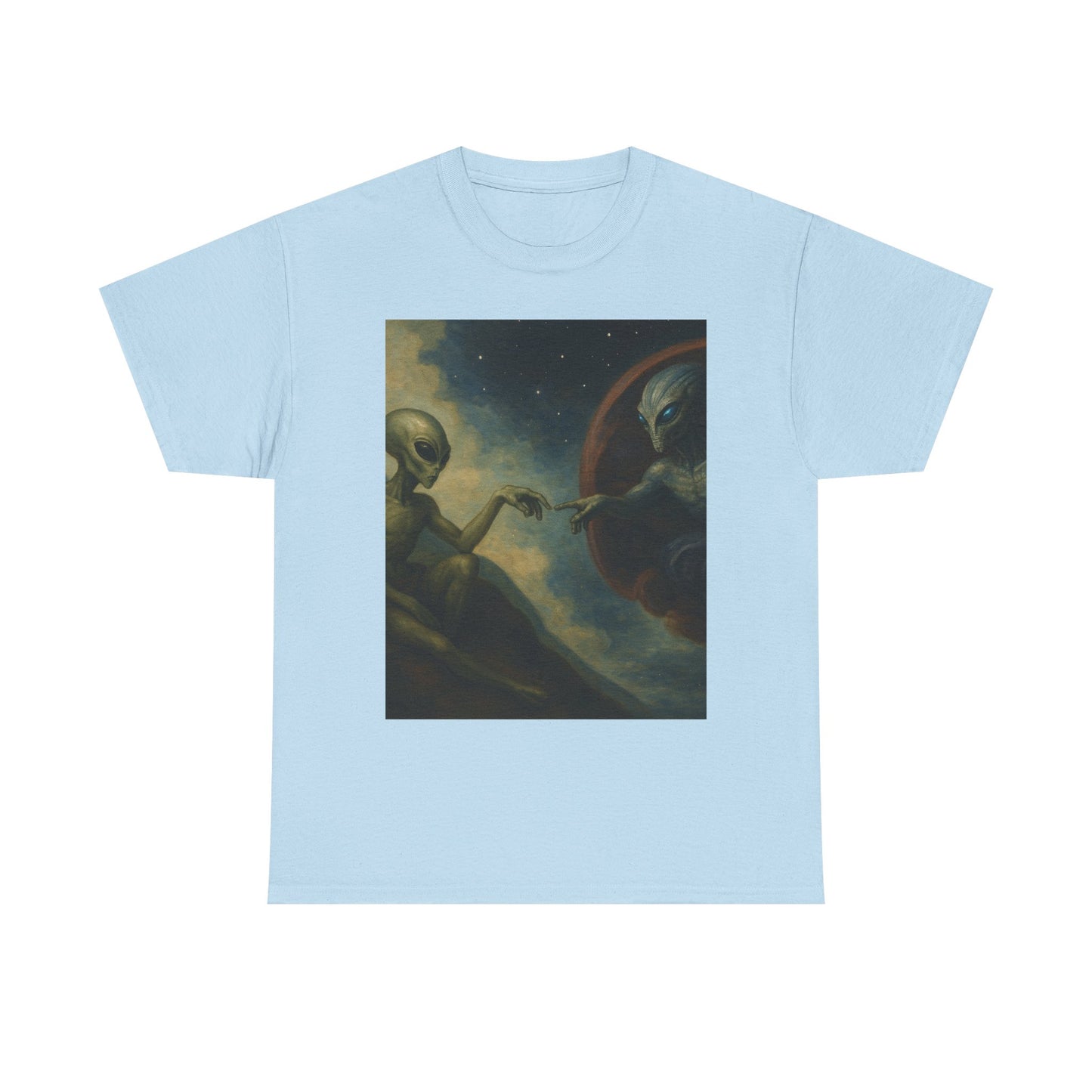 Alien Creation T-Shirt — Retro Cosmic Art Tee