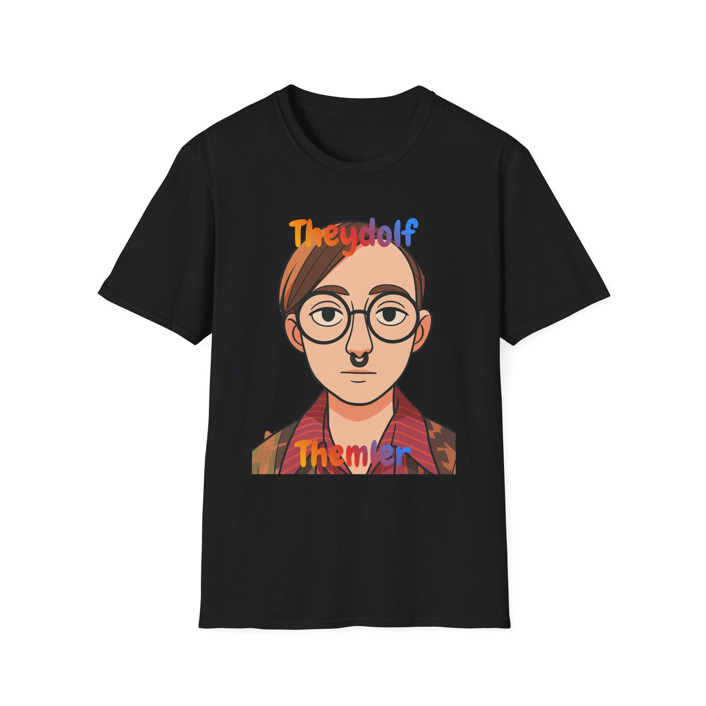 Pronoun Pride T-Shirt — They/Them Illustrated Portrait Tee