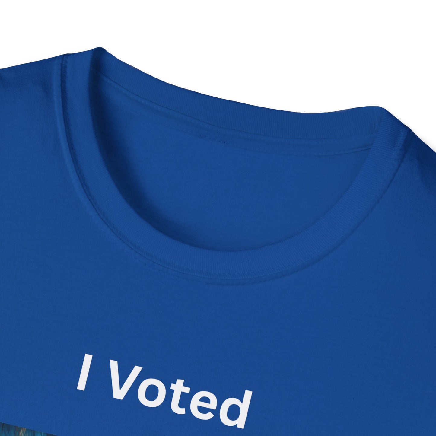 I Voted For This Graphic T-Shirt — Blue Hair Portrait Collage Tee