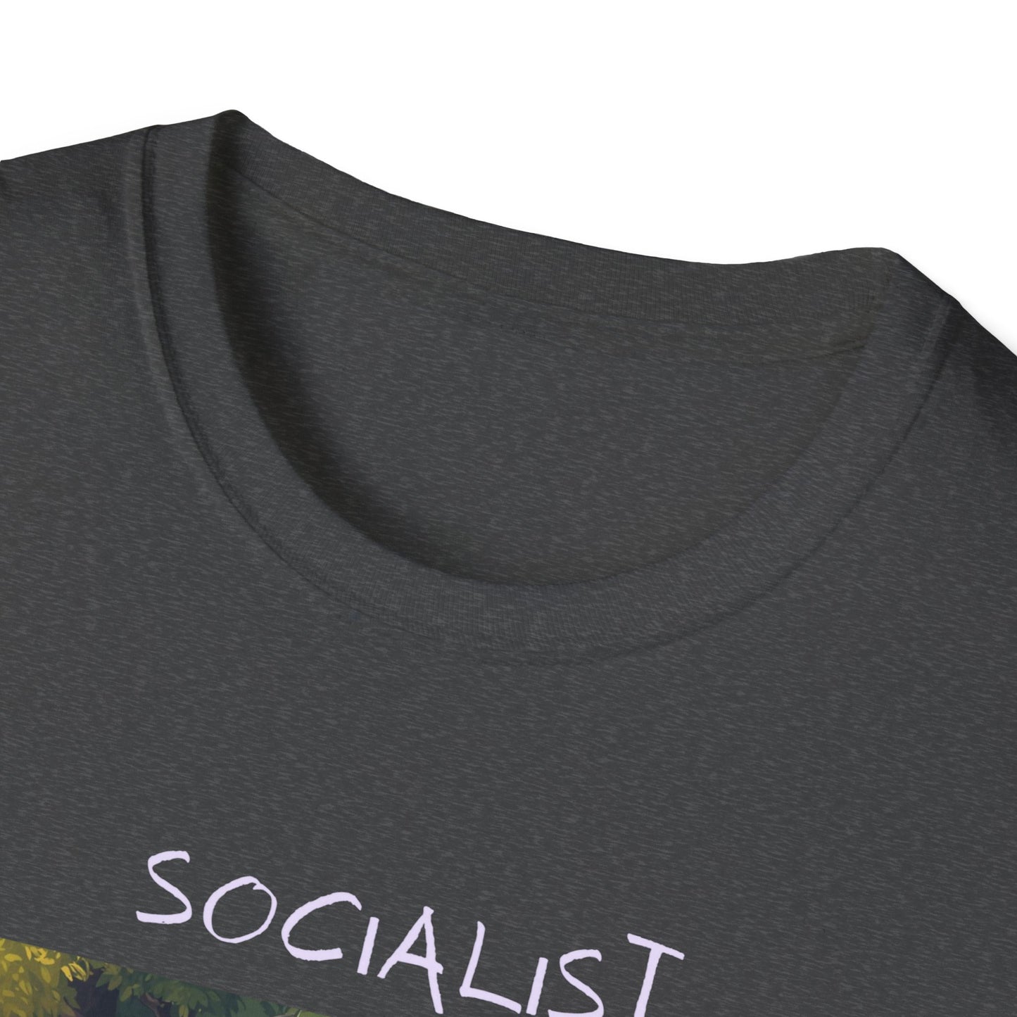 Socialist Economy T‑Shirt — Feminine Nature Illustration Political Tee