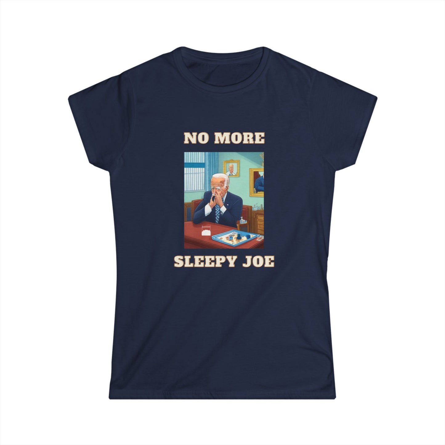 No More Sleepy Joe Tee — Vintage Political Parody Women's T‑Shirt