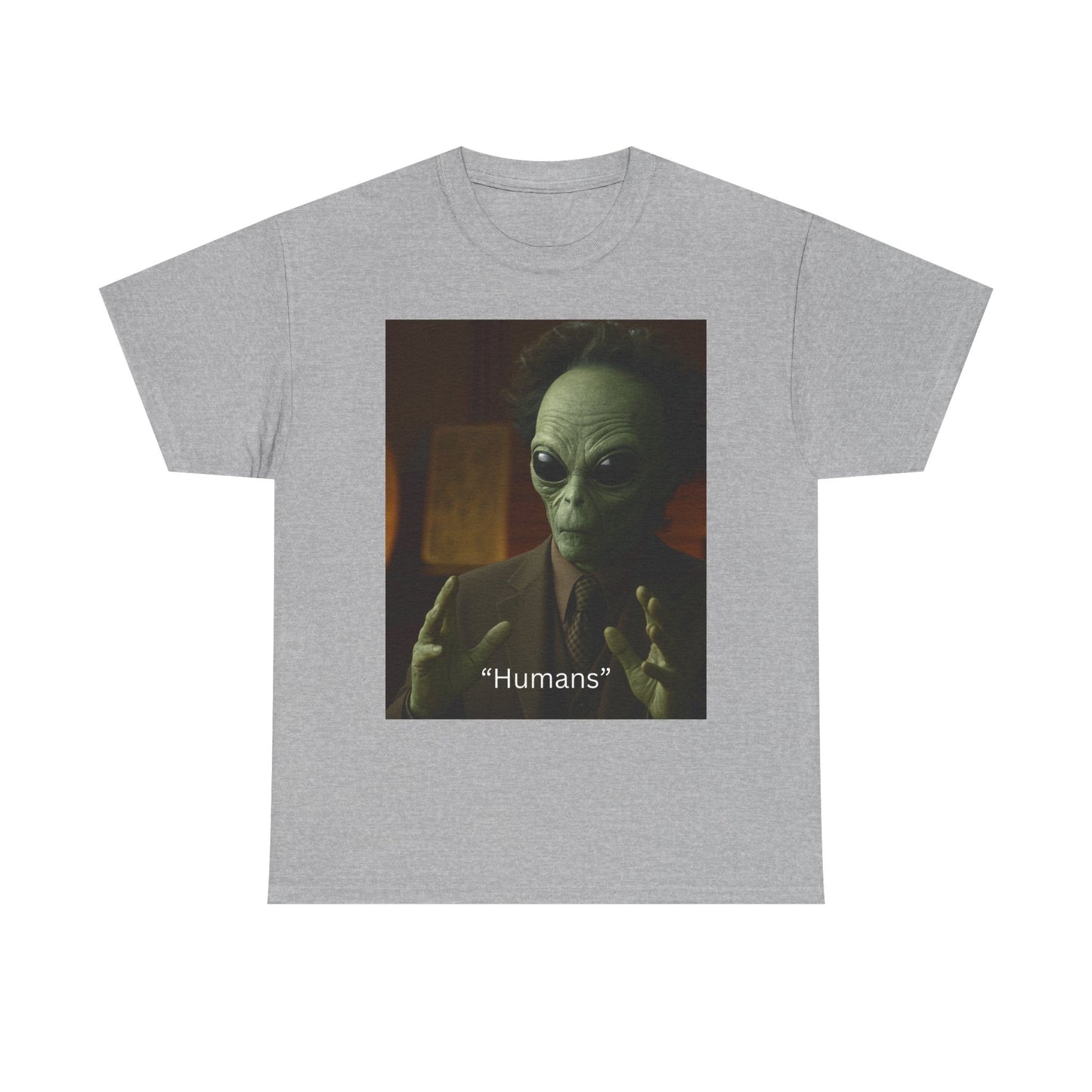 Alien Meme T-Shirt — 'Humans' Retro Funny Graphic Tee