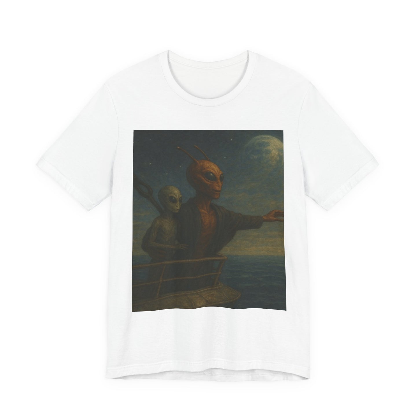 Alien Voyage T‑Shirt — Vintage Surreal Art Tee