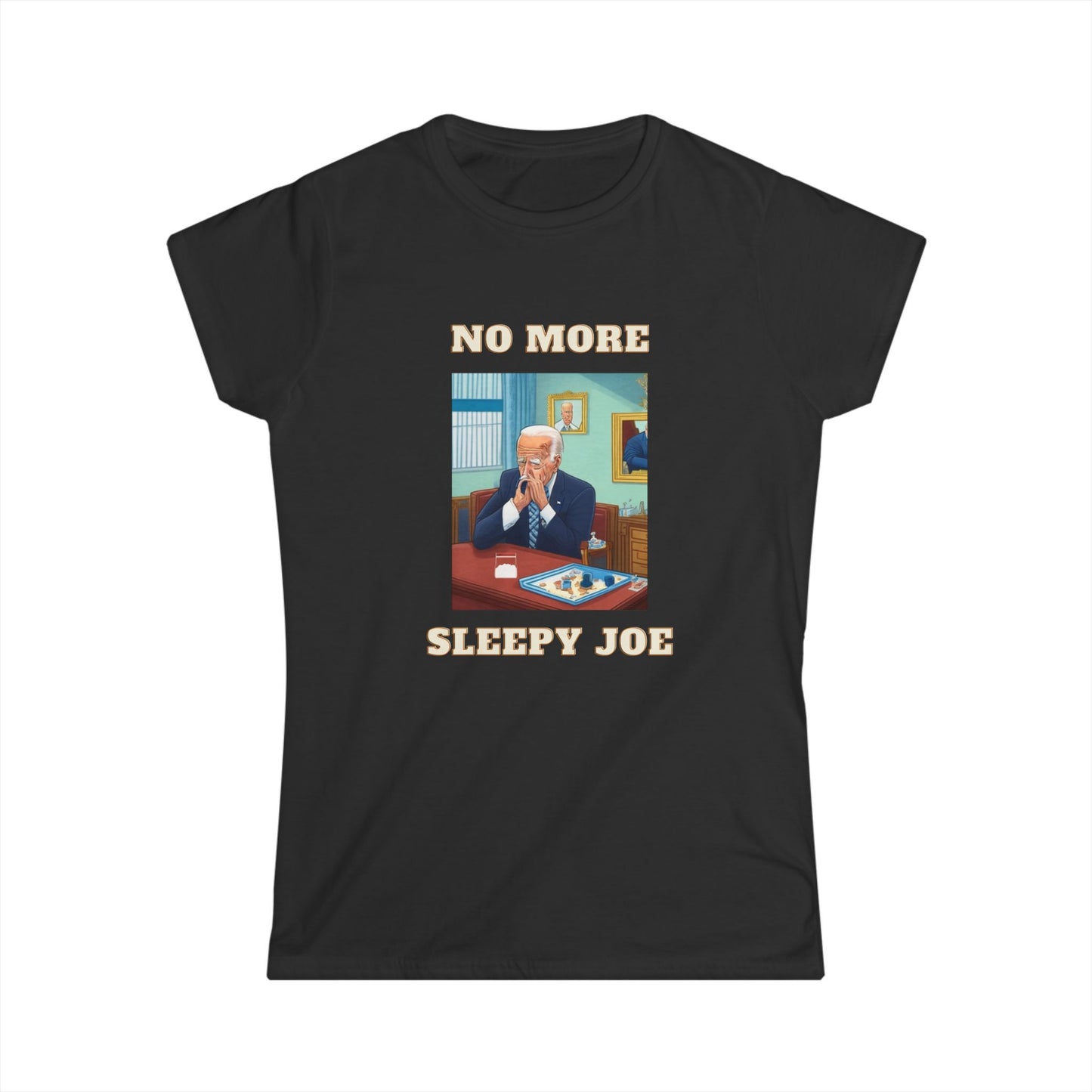 No More Sleepy Joe Tee — Vintage Political Parody Women's T‑Shirt