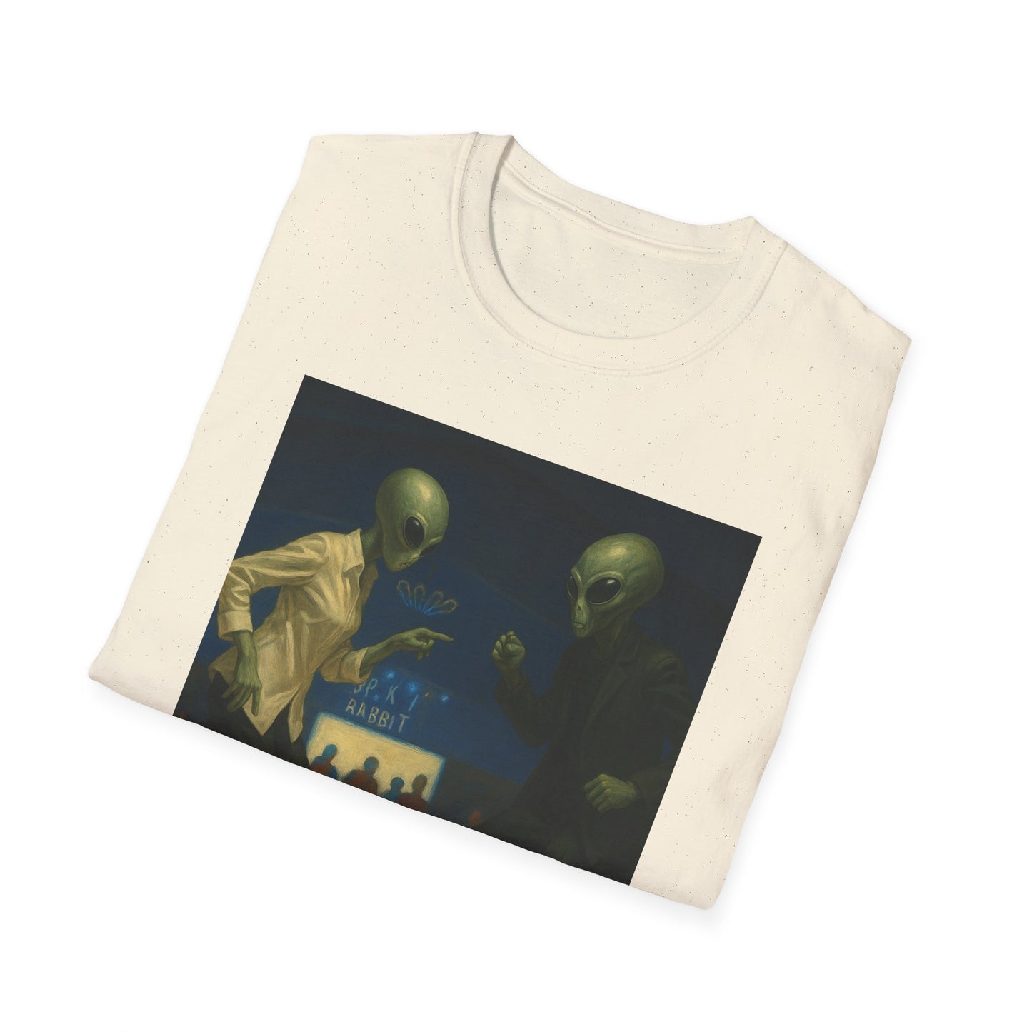 Alien Pulp Fiction T-Shirt — Retro Extraterrestrial Illustration Tee