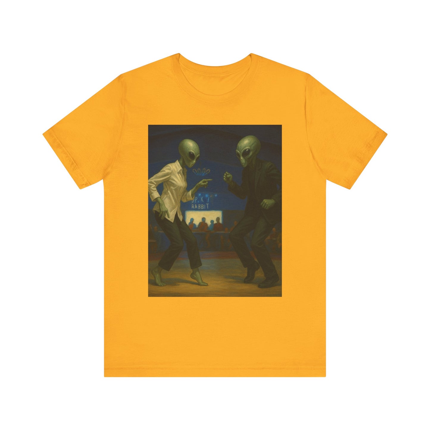 Graphic Tee — Vintage Moonlit Voyage Painting