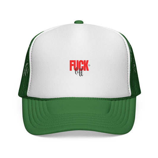 Trucker Cap — Distressed Red 'F***' Logo Mesh Hat